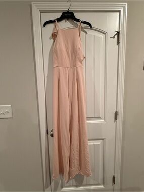 Altar'd State Blush Pink Wide-Leg Jumpsuit
